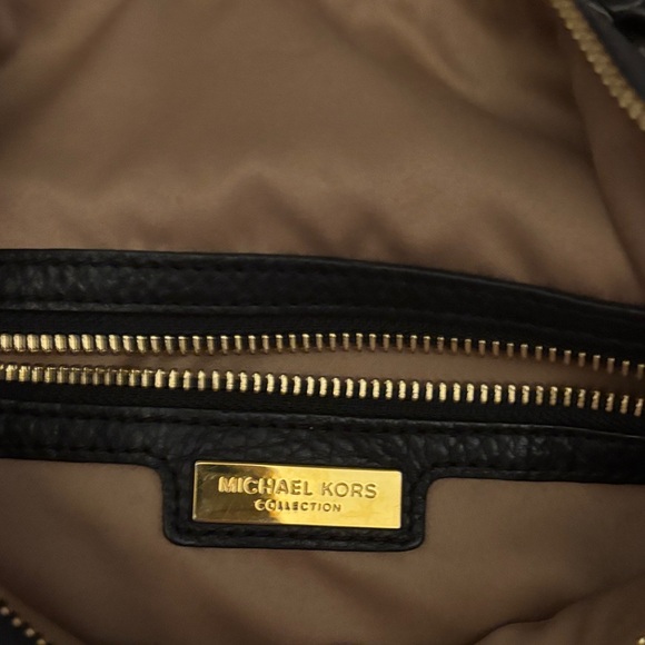 Michael Kors Collection Skorpios Black Hobo with Gold Details - Picture 5 of 5